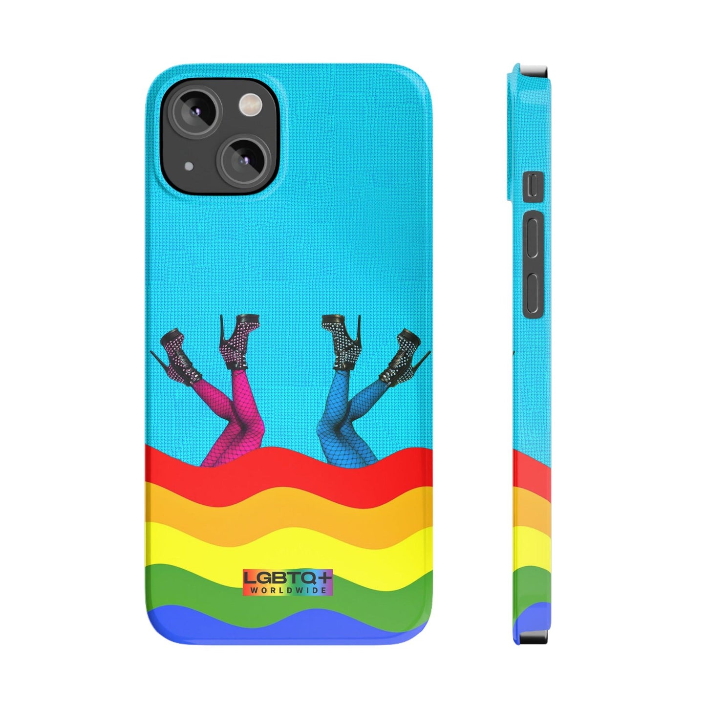 LGBTQWorldwide - ,,GLÜCKLICH" Handyhülle Accessories, Back-to-School, card, Glossy, iPhone, iPhone Cases, Phone accessory, Phone Cases, Samsung Cases, Slim lgbtq Bekleidung Accessoires unisex Zubehör