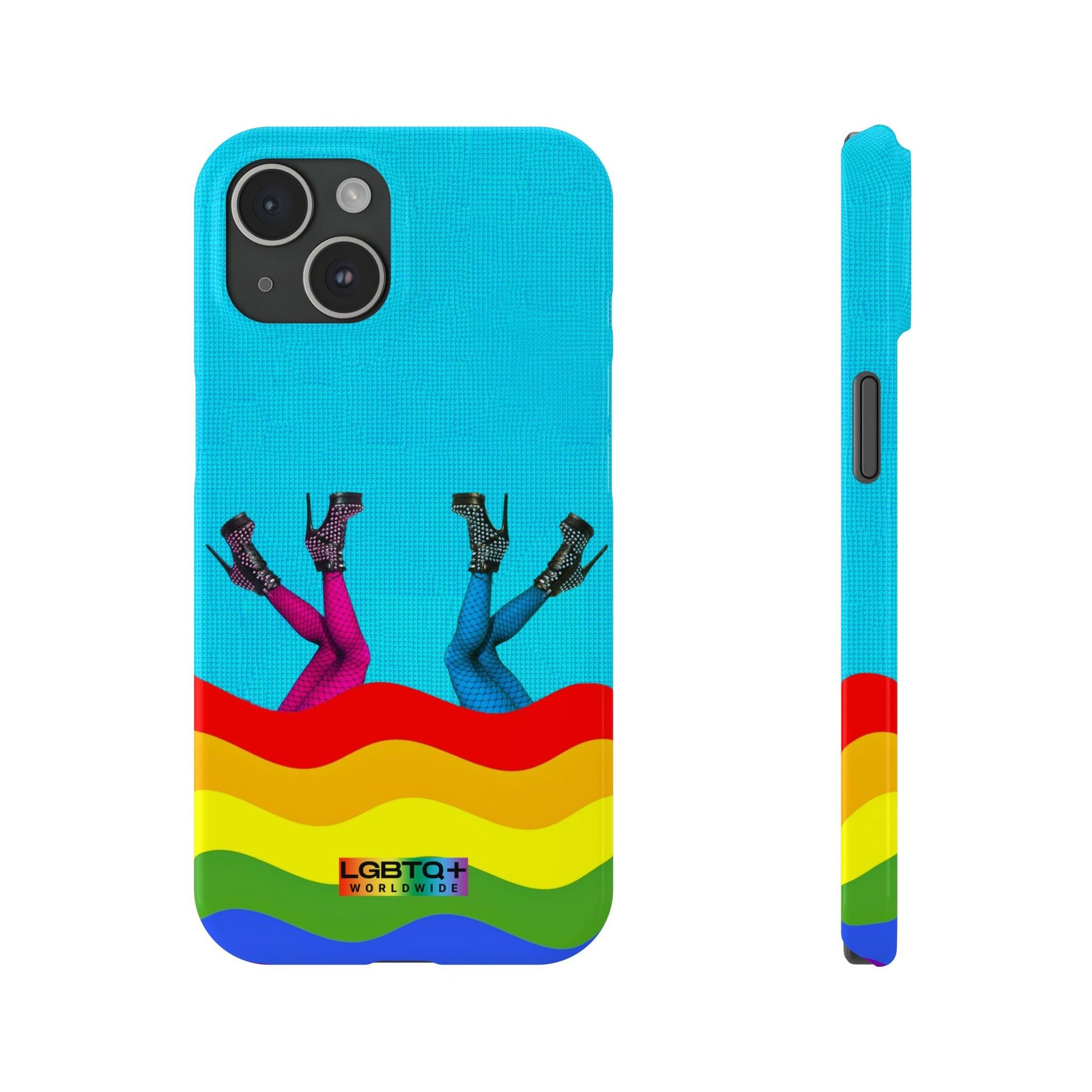 LGBTQWorldwide - ,,GLÜCKLICH" Handyhülle Accessories, Back-to-School, card, Glossy, iPhone, iPhone Cases, Phone accessory, Phone Cases, Samsung Cases, Slim lgbtq Bekleidung Accessoires unisex Zubehör