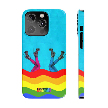 LGBTQWorldwide - ,,GLÜCKLICH" Handyhülle Accessories, Back-to-School, card, Glossy, iPhone, iPhone Cases, Phone accessory, Phone Cases, Samsung Cases, Slim lgbtq Bekleidung Accessoires unisex Zubehör