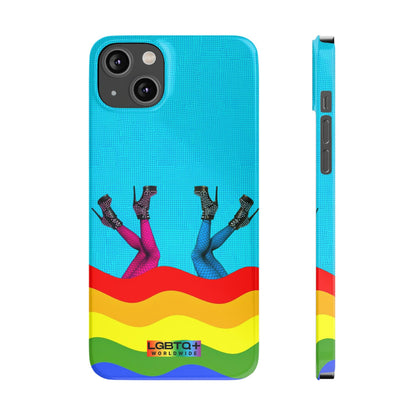 LGBTQWorldwide - ,,GLÜCKLICH" Handyhülle Accessories, Back-to-School, card, Glossy, iPhone, iPhone Cases, Phone accessory, Phone Cases, Samsung Cases, Slim lgbtq Bekleidung Accessoires unisex Zubehör