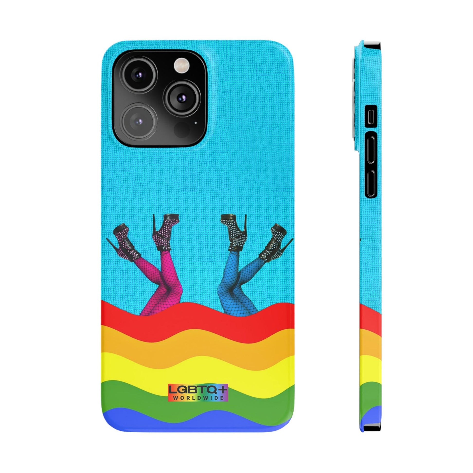 LGBTQWorldwide - ,,GLÜCKLICH" Handyhülle Accessories, Back-to-School, card, Glossy, iPhone, iPhone Cases, Phone accessory, Phone Cases, Samsung Cases, Slim lgbtq Bekleidung Accessoires unisex Zubehör