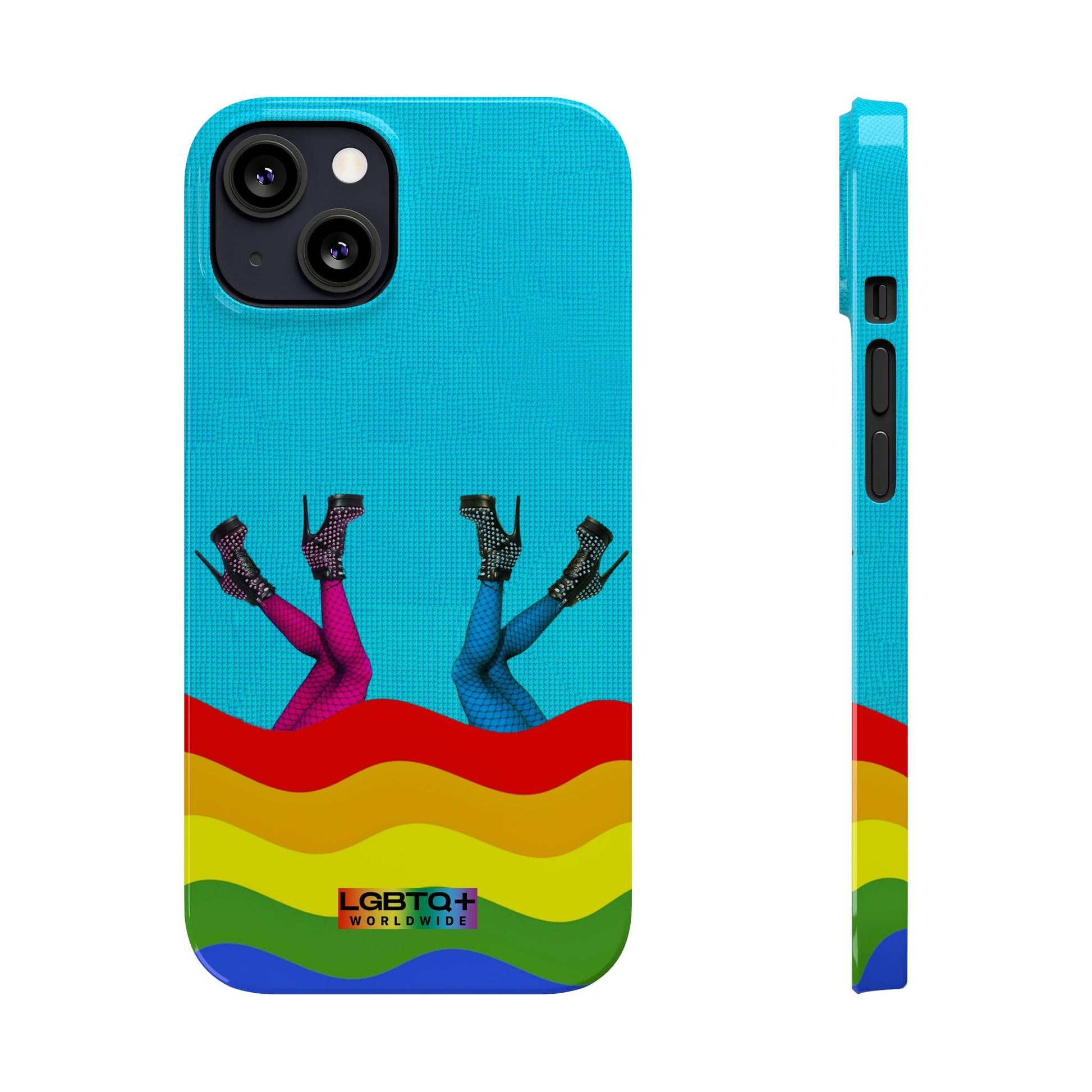 LGBTQWorldwide - ,,GLÜCKLICH" Handyhülle Accessories, Back-to-School, card, Glossy, iPhone, iPhone Cases, Phone accessory, Phone Cases, Samsung Cases, Slim lgbtq Bekleidung Accessoires unisex Zubehör