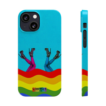 LGBTQWorldwide - ,,GLÜCKLICH" Handyhülle Accessories, Back-to-School, card, Glossy, iPhone, iPhone Cases, Phone accessory, Phone Cases, Samsung Cases, Slim lgbtq Bekleidung Accessoires unisex Zubehör