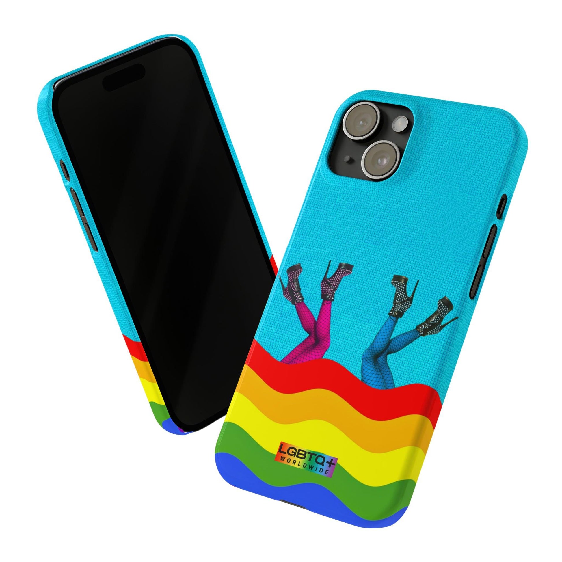 LGBTQWorldwide - ,,GLÜCKLICH" Handyhülle Accessories, Back-to-School, card, Glossy, iPhone, iPhone Cases, Phone accessory, Phone Cases, Samsung Cases, Slim lgbtq Bekleidung Accessoires unisex Zubehör