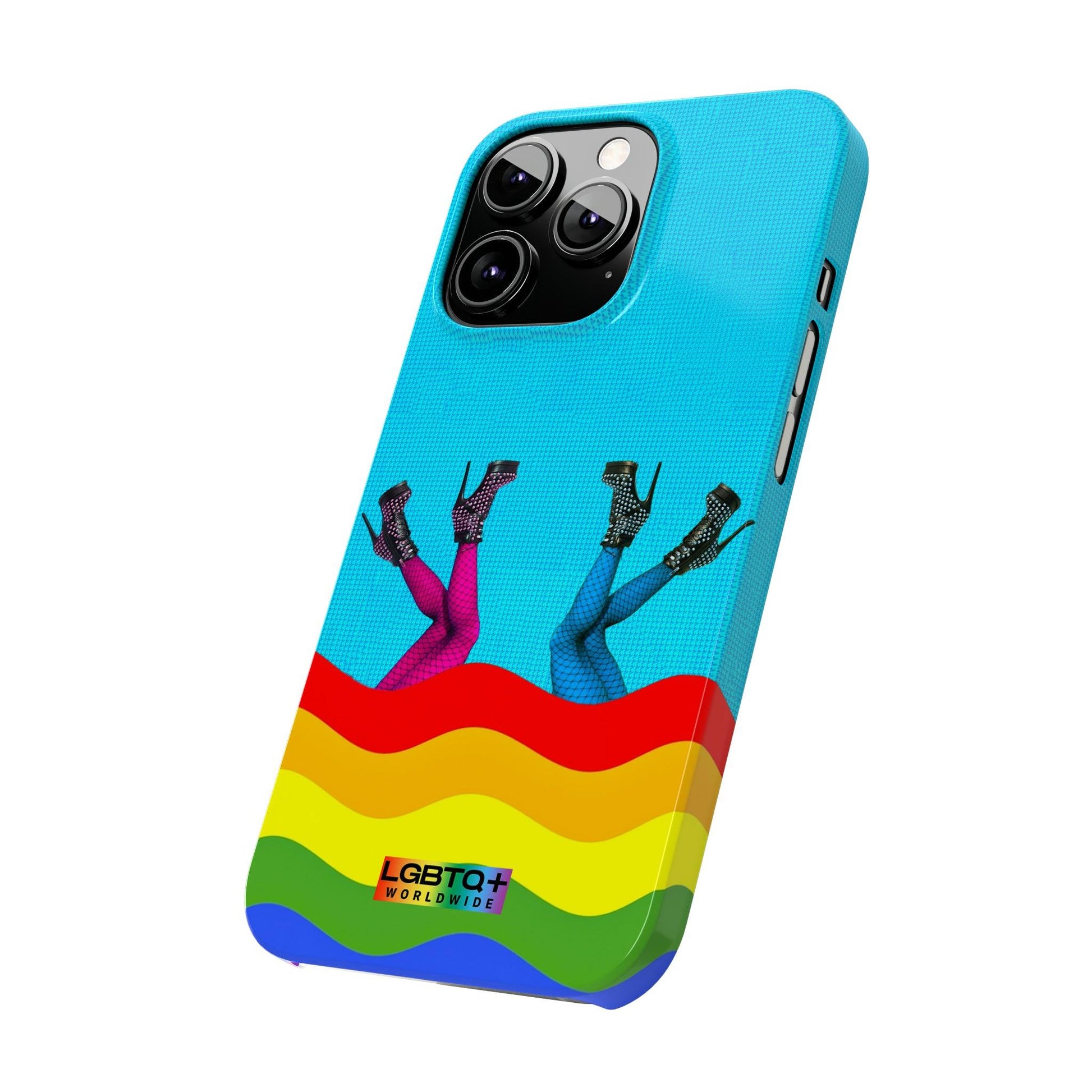 LGBTQWorldwide - ,,GLÜCKLICH" Handyhülle Accessories, Back-to-School, card, Glossy, iPhone, iPhone Cases, Phone accessory, Phone Cases, Samsung Cases, Slim lgbtq Bekleidung Accessoires unisex Zubehör