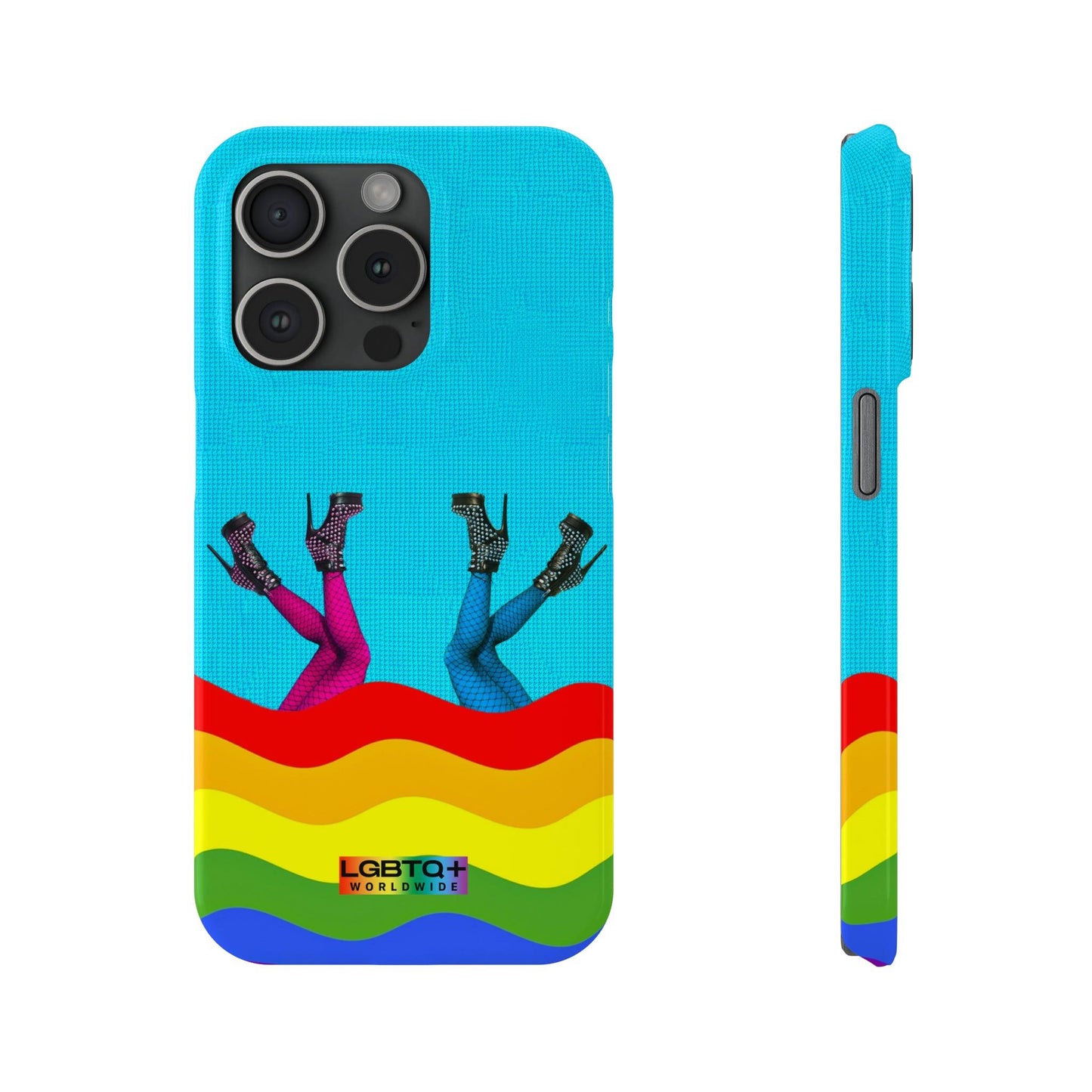 LGBTQWorldwide - ,,GLÜCKLICH" Handyhülle Accessories, Back-to-School, card, Glossy, iPhone, iPhone Cases, Phone accessory, Phone Cases, Samsung Cases, Slim lgbtq Bekleidung Accessoires unisex Zubehör