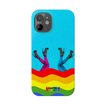 LGBTQWorldwide - ,,GLÜCKLICH" Handyhülle Accessories, Back-to-School, card, Glossy, iPhone, iPhone Cases, Phone accessory, Phone Cases, Samsung Cases, Slim lgbtq Bekleidung Accessoires unisex Zubehör