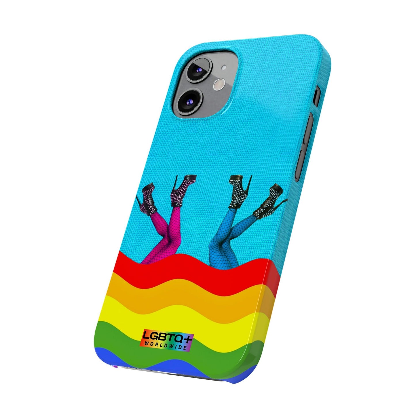 LGBTQWorldwide - ,,GLÜCKLICH" Handyhülle Accessories, Back-to-School, card, Glossy, iPhone, iPhone Cases, Phone accessory, Phone Cases, Samsung Cases, Slim lgbtq Bekleidung Accessoires unisex Zubehör