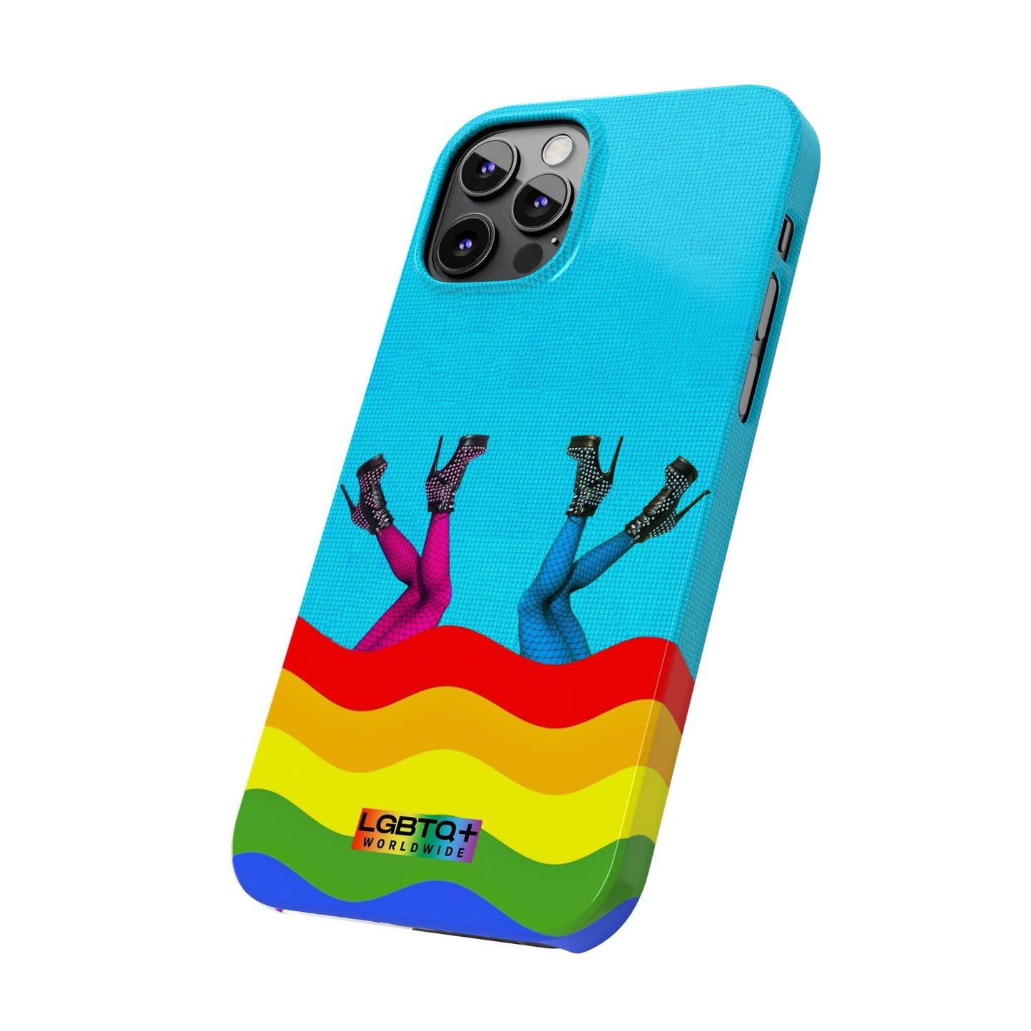 LGBTQWorldwide - ,,GLÜCKLICH" Handyhülle Accessories, Back-to-School, card, Glossy, iPhone, iPhone Cases, Phone accessory, Phone Cases, Samsung Cases, Slim lgbtq Bekleidung Accessoires unisex Zubehör