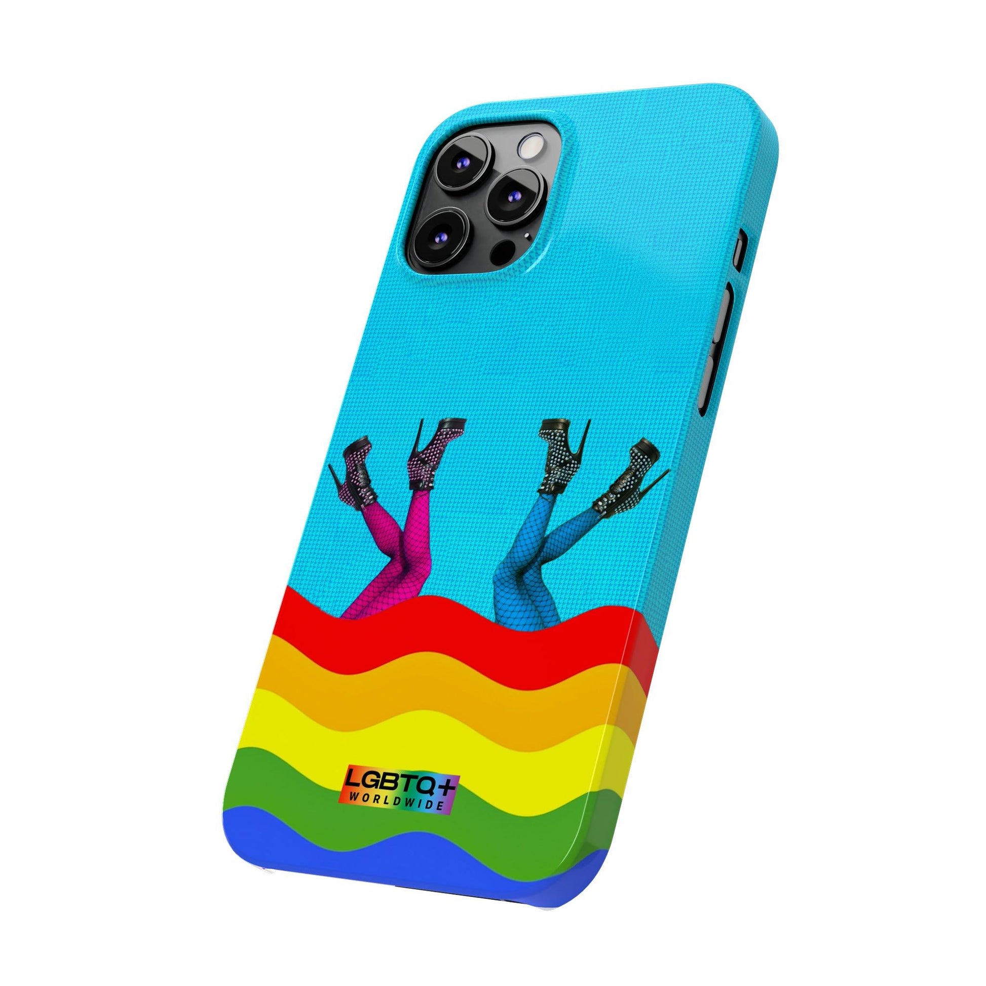 LGBTQWorldwide - ,,GLÜCKLICH" Handyhülle Accessories, Back-to-School, card, Glossy, iPhone, iPhone Cases, Phone accessory, Phone Cases, Samsung Cases, Slim lgbtq Bekleidung Accessoires unisex Zubehör