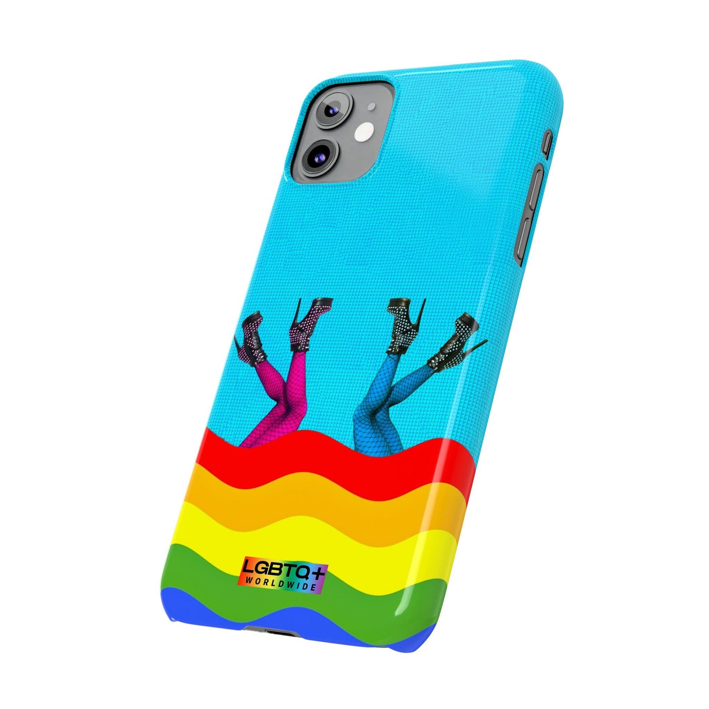 LGBTQWorldwide - ,,GLÜCKLICH" Handyhülle Accessories, Back-to-School, card, Glossy, iPhone, iPhone Cases, Phone accessory, Phone Cases, Samsung Cases, Slim lgbtq Bekleidung Accessoires unisex Zubehör