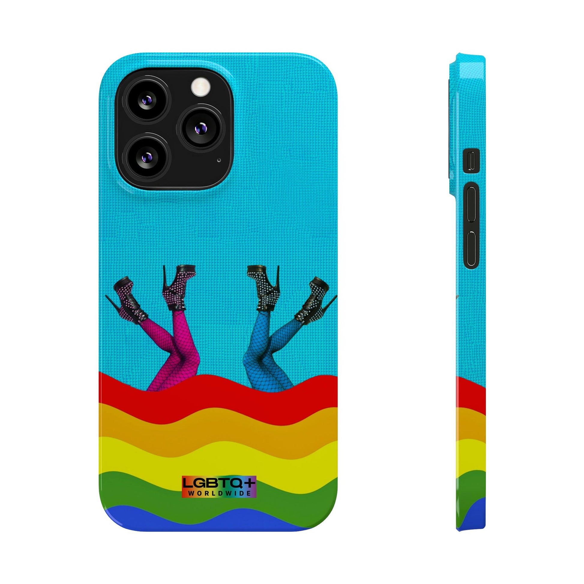 LGBTQWorldwide - ,,GLÜCKLICH" Handyhülle Accessories, Back-to-School, card, Glossy, iPhone, iPhone Cases, Phone accessory, Phone Cases, Samsung Cases, Slim lgbtq Bekleidung Accessoires unisex Zubehör