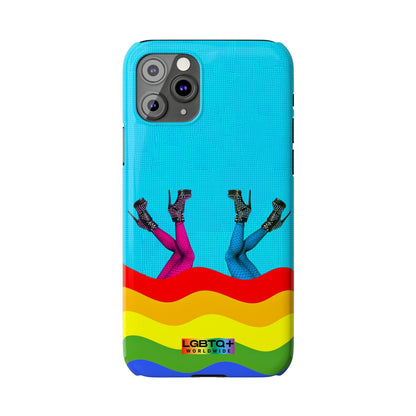 LGBTQWorldwide - ,,GLÜCKLICH" Handyhülle Accessories, Back-to-School, card, Glossy, iPhone, iPhone Cases, Phone accessory, Phone Cases, Samsung Cases, Slim lgbtq Bekleidung Accessoires unisex Zubehör