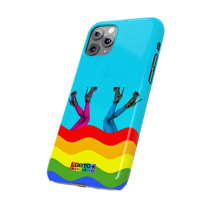 LGBTQWorldwide - ,,GLÜCKLICH" Handyhülle Accessories, Back-to-School, card, Glossy, iPhone, iPhone Cases, Phone accessory, Phone Cases, Samsung Cases, Slim lgbtq Bekleidung Accessoires unisex Zubehör