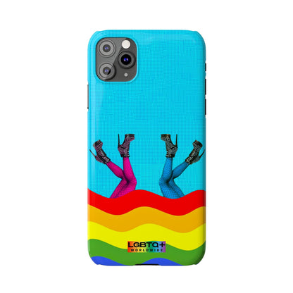 LGBTQWorldwide - ,,GLÜCKLICH" Handyhülle Accessories, Back-to-School, card, Glossy, iPhone, iPhone Cases, Phone accessory, Phone Cases, Samsung Cases, Slim lgbtq Bekleidung Accessoires unisex Zubehör