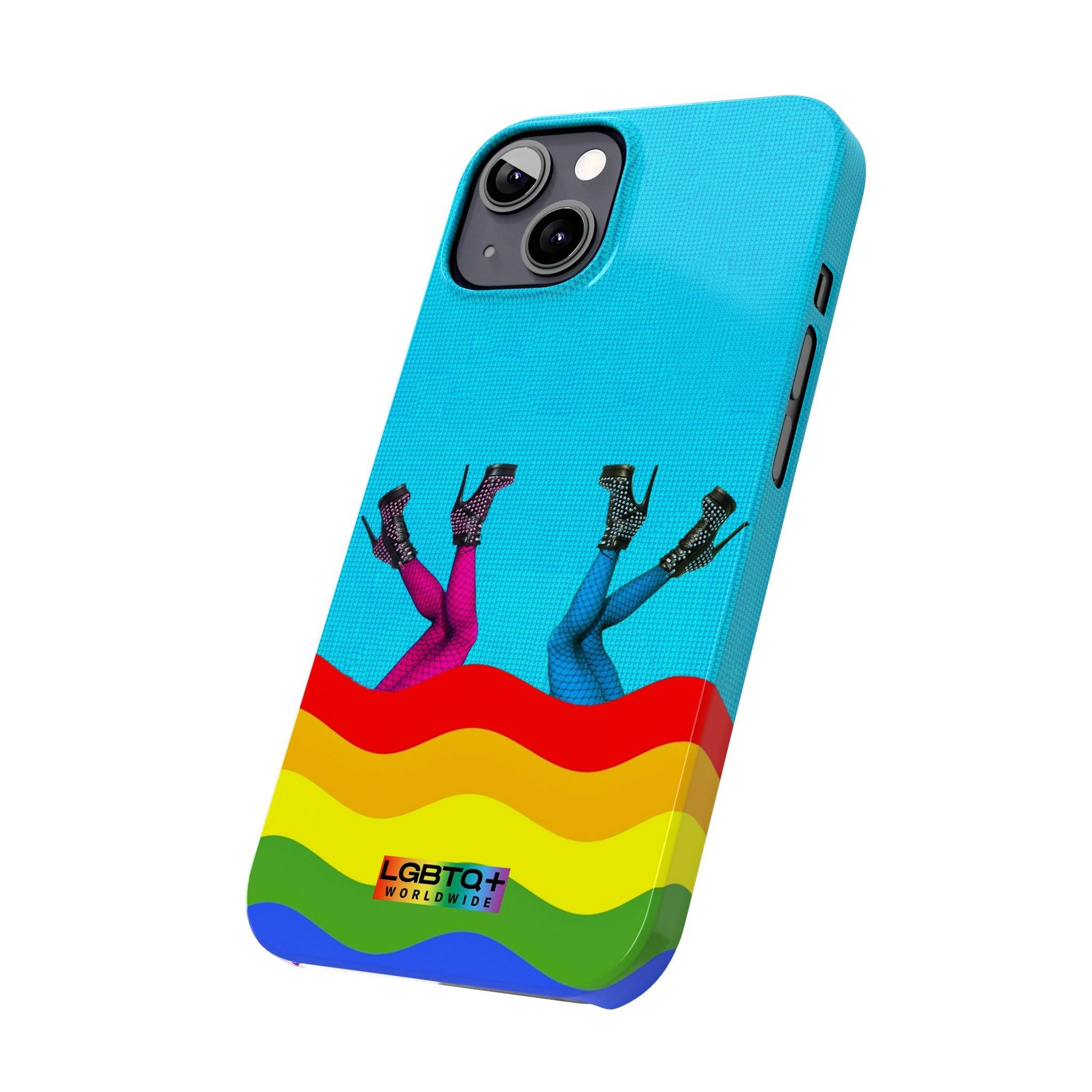 LGBTQWorldwide - ,,GLÜCKLICH" Handyhülle Accessories, Back-to-School, card, Glossy, iPhone, iPhone Cases, Phone accessory, Phone Cases, Samsung Cases, Slim lgbtq Bekleidung Accessoires unisex Zubehör