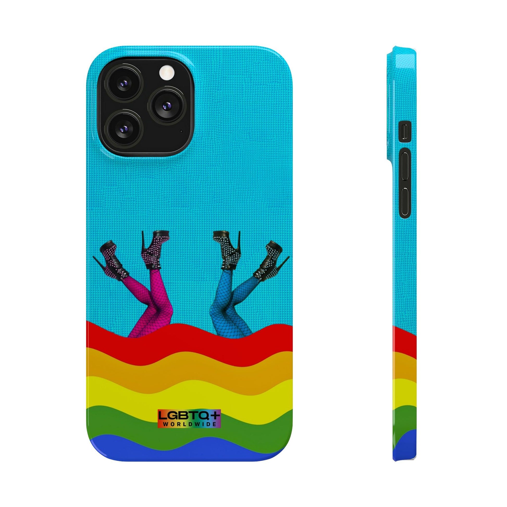 LGBTQWorldwide - ,,GLÜCKLICH" Handyhülle Accessories, Back-to-School, card, Glossy, iPhone, iPhone Cases, Phone accessory, Phone Cases, Samsung Cases, Slim lgbtq Bekleidung Accessoires unisex Zubehör