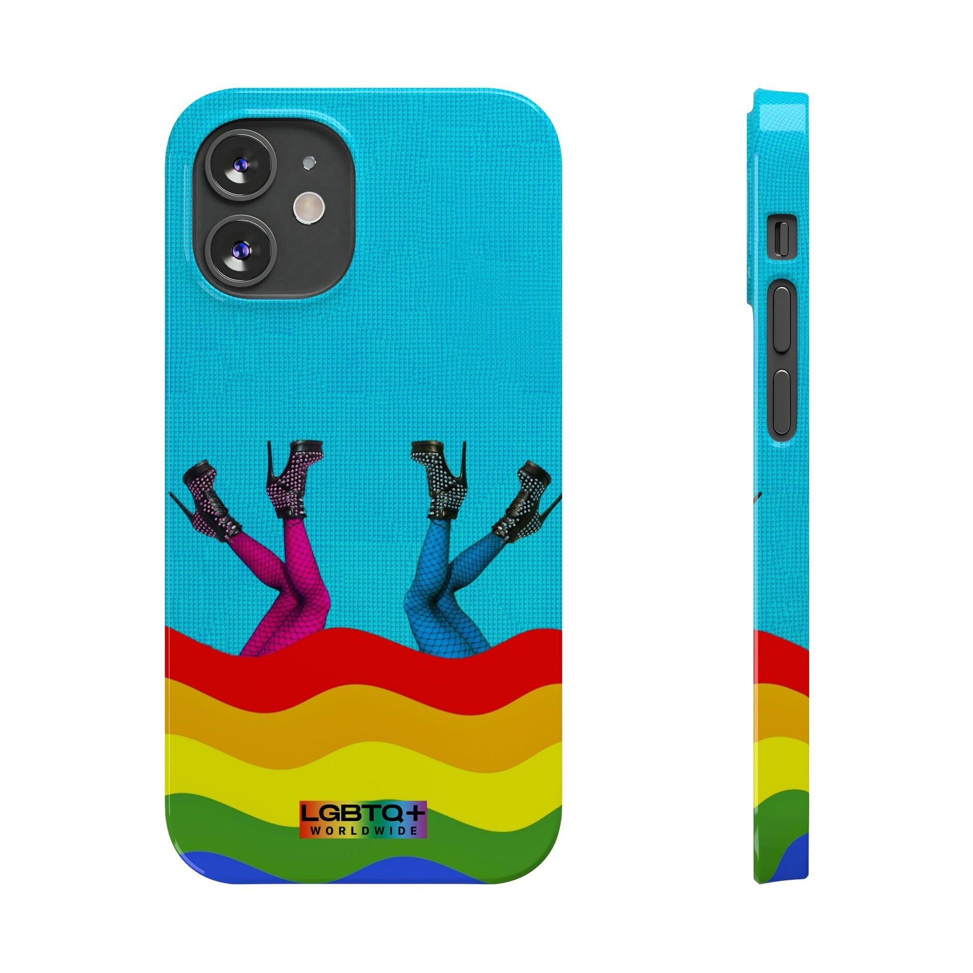 LGBTQWorldwide - ,,GLÜCKLICH" Handyhülle Accessories, Back-to-School, card, Glossy, iPhone, iPhone Cases, Phone accessory, Phone Cases, Samsung Cases, Slim lgbtq Bekleidung Accessoires unisex Zubehör