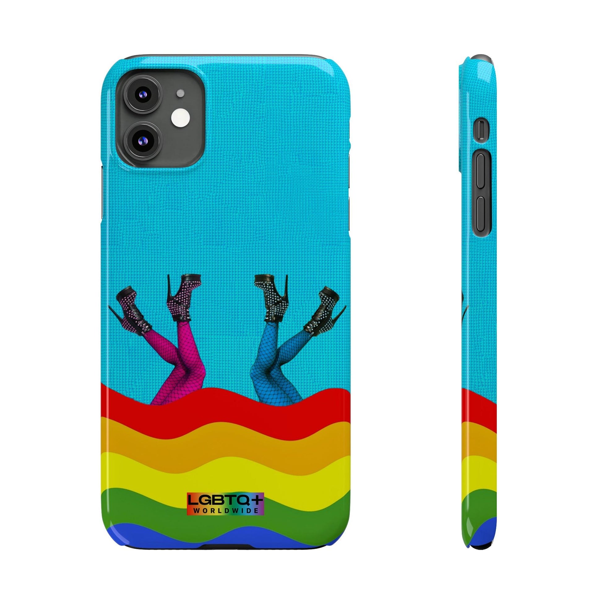 LGBTQWorldwide - ,,GLÜCKLICH" Handyhülle Accessories, Back-to-School, card, Glossy, iPhone, iPhone Cases, Phone accessory, Phone Cases, Samsung Cases, Slim lgbtq Bekleidung Accessoires unisex Zubehör