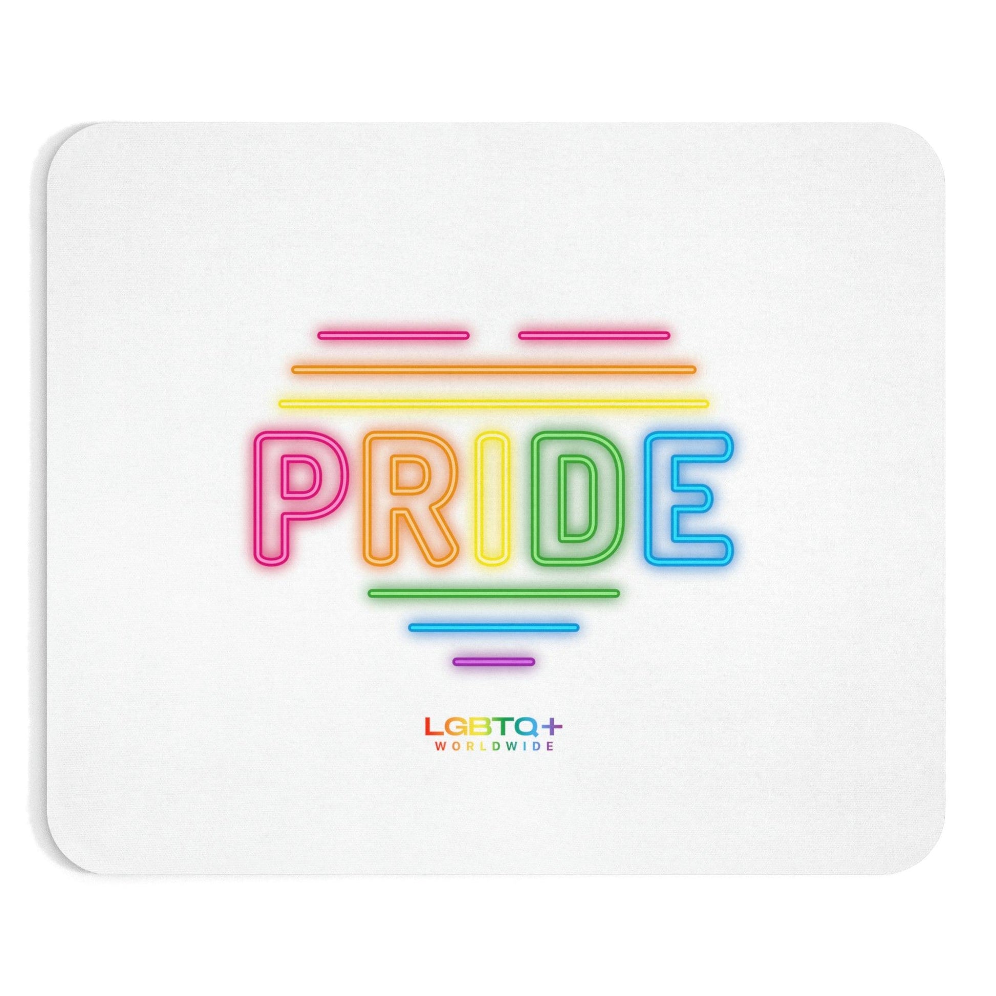 LGBTQWorldwide - ,,GLÜCKLICH" Mauspad All, Desk, Home & Living, Mouse pad, Mouse Pads, Mousepad, tech lgbtq Bekleidung Accessoires unisex Zubehör