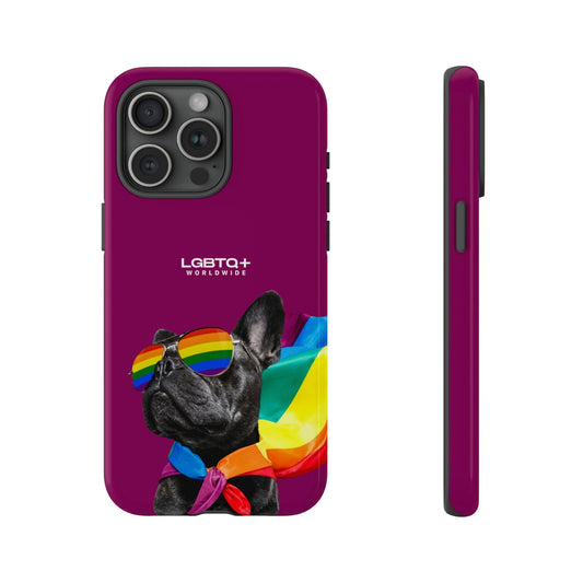 LGBTQWorldwide - ,,GLÜCKLICHER HUND" Doppelgehäuse Handyhülle Accessories, Glossy, iPhone Cases, Matte, Phone accessory, Phone Cases, Samsung Cases, Thermo, Valentine's Day Picks lgbtq Bekleidung Accessoires unisex Zubehör