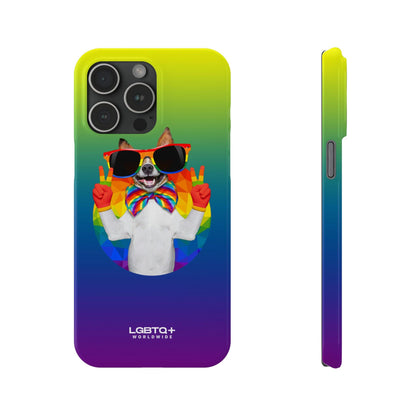 LGBTQWorldwide - ,,GLÜCKLICHER HUND" Handyhülle Accessories, Back-to-School, card, Glossy, iPhone, iPhone Cases, Phone accessory, Phone Cases, Samsung Cases, Slim lgbtq Bekleidung Accessoires unisex Zubehör