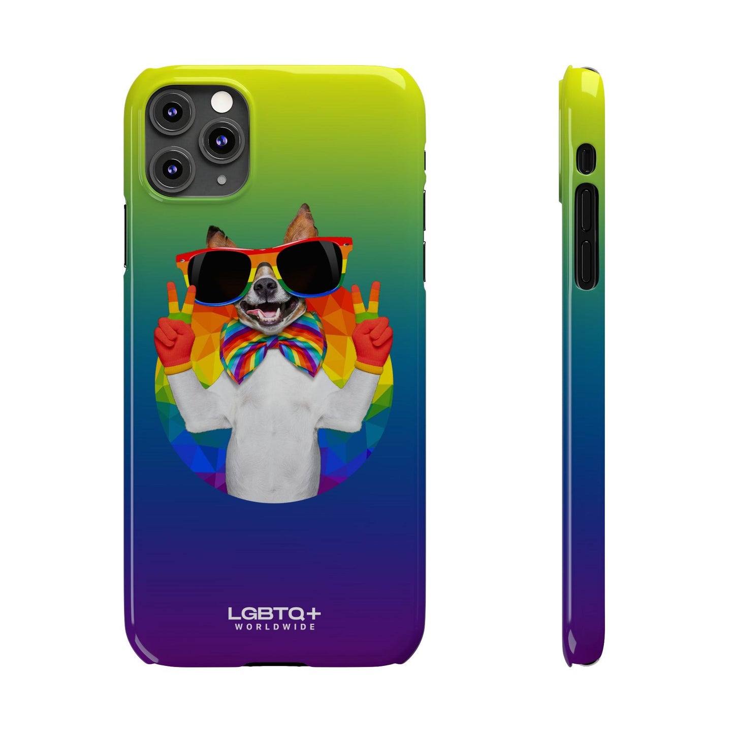 LGBTQWorldwide - ,,GLÜCKLICHER HUND" Handyhülle Accessories, Back-to-School, card, Glossy, iPhone, iPhone Cases, Phone accessory, Phone Cases, Samsung Cases, Slim lgbtq Bekleidung Accessoires unisex Zubehör