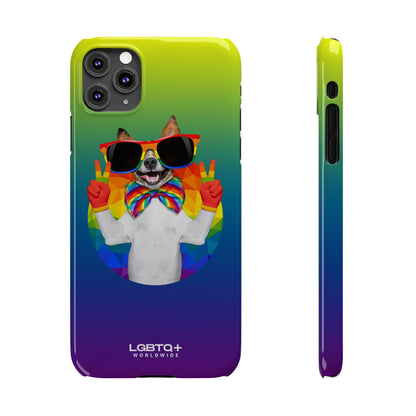 LGBTQWorldwide - ,,GLÜCKLICHER HUND" Handyhülle Accessories, Back-to-School, card, Glossy, iPhone, iPhone Cases, Phone accessory, Phone Cases, Samsung Cases, Slim lgbtq Bekleidung Accessoires unisex Zubehör