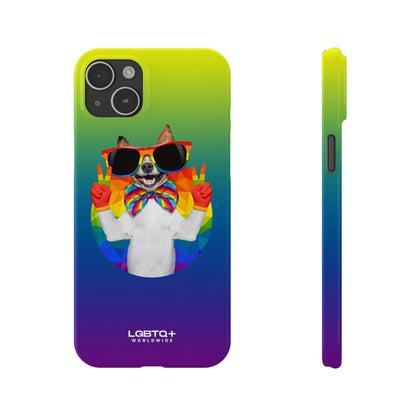 LGBTQWorldwide - ,,GLÜCKLICHER HUND" Handyhülle Accessories, Back-to-School, card, Glossy, iPhone, iPhone Cases, Phone accessory, Phone Cases, Samsung Cases, Slim lgbtq Bekleidung Accessoires unisex Zubehör