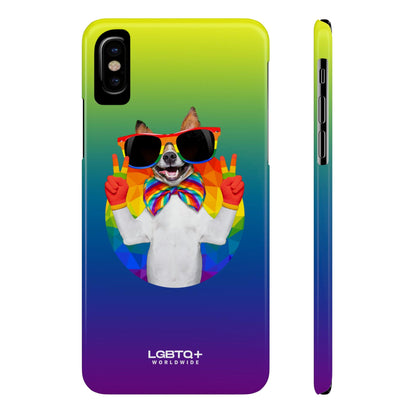 LGBTQWorldwide - ,,GLÜCKLICHER HUND" Handyhülle Accessories, Back-to-School, card, Glossy, iPhone, iPhone Cases, Phone accessory, Phone Cases, Samsung Cases, Slim lgbtq Bekleidung Accessoires unisex Zubehör