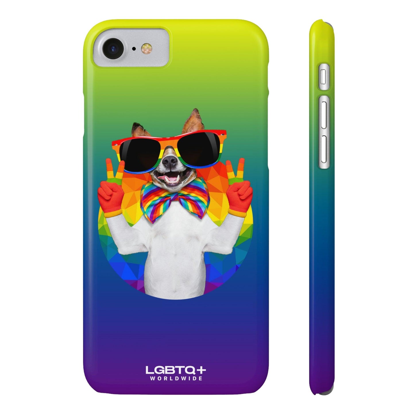 LGBTQWorldwide - ,,GLÜCKLICHER HUND" Handyhülle Accessories, Back-to-School, card, Glossy, iPhone, iPhone Cases, Phone accessory, Phone Cases, Samsung Cases, Slim lgbtq Bekleidung Accessoires unisex Zubehör