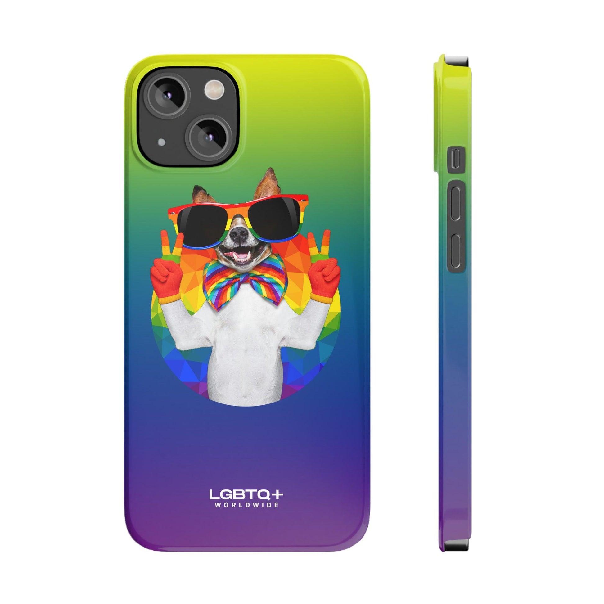 LGBTQWorldwide - ,,GLÜCKLICHER HUND" Handyhülle Accessories, Back-to-School, card, Glossy, iPhone, iPhone Cases, Phone accessory, Phone Cases, Samsung Cases, Slim lgbtq Bekleidung Accessoires unisex Zubehör