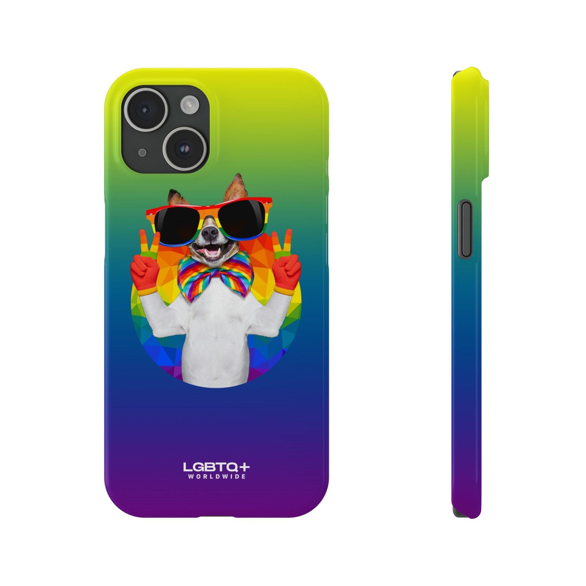 LGBTQWorldwide - ,,GLÜCKLICHER HUND" Handyhülle Accessories, Back-to-School, card, Glossy, iPhone, iPhone Cases, Phone accessory, Phone Cases, Samsung Cases, Slim lgbtq Bekleidung Accessoires unisex Zubehör