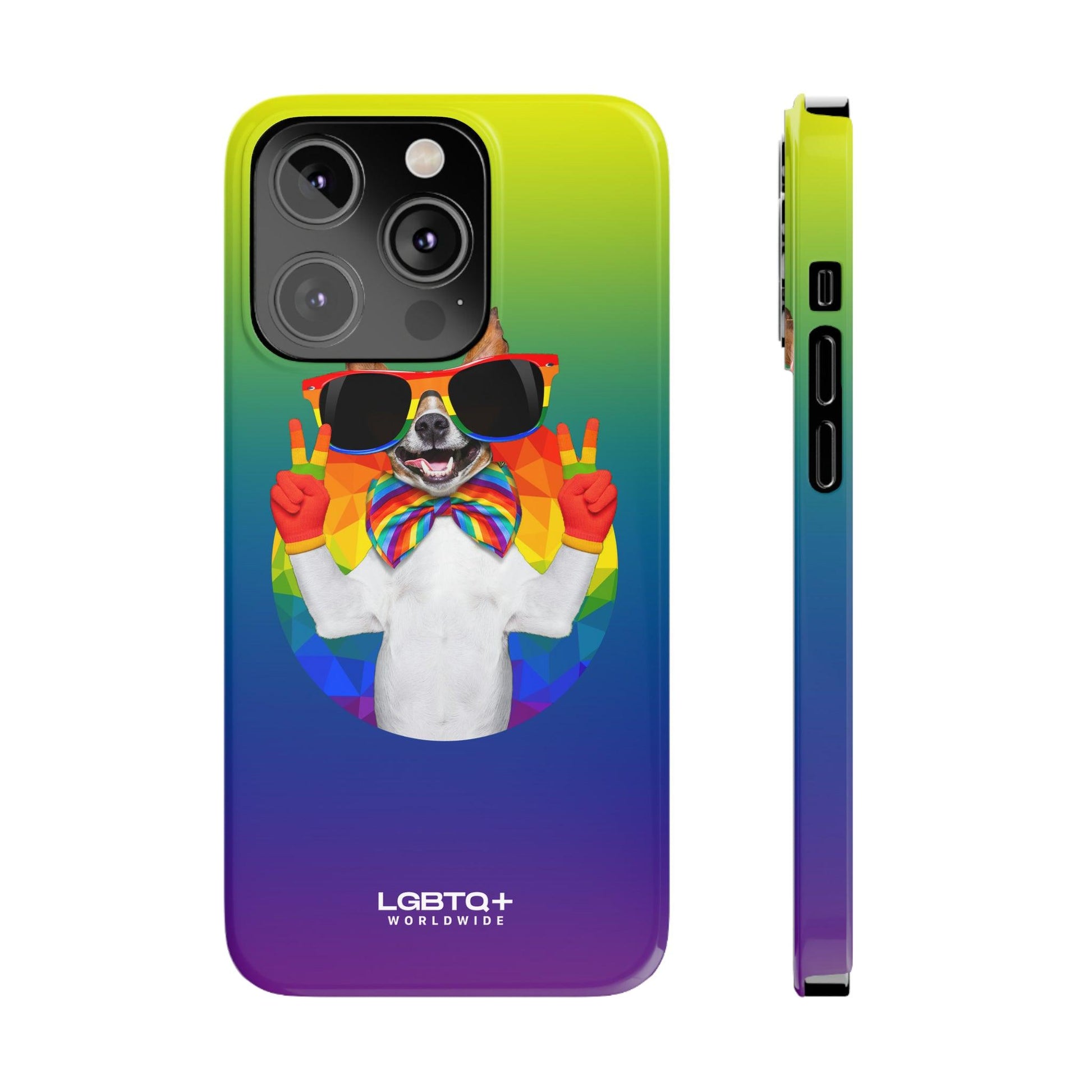 LGBTQWorldwide - ,,GLÜCKLICHER HUND" Handyhülle Accessories, Back-to-School, card, Glossy, iPhone, iPhone Cases, Phone accessory, Phone Cases, Samsung Cases, Slim lgbtq Bekleidung Accessoires unisex Zubehör