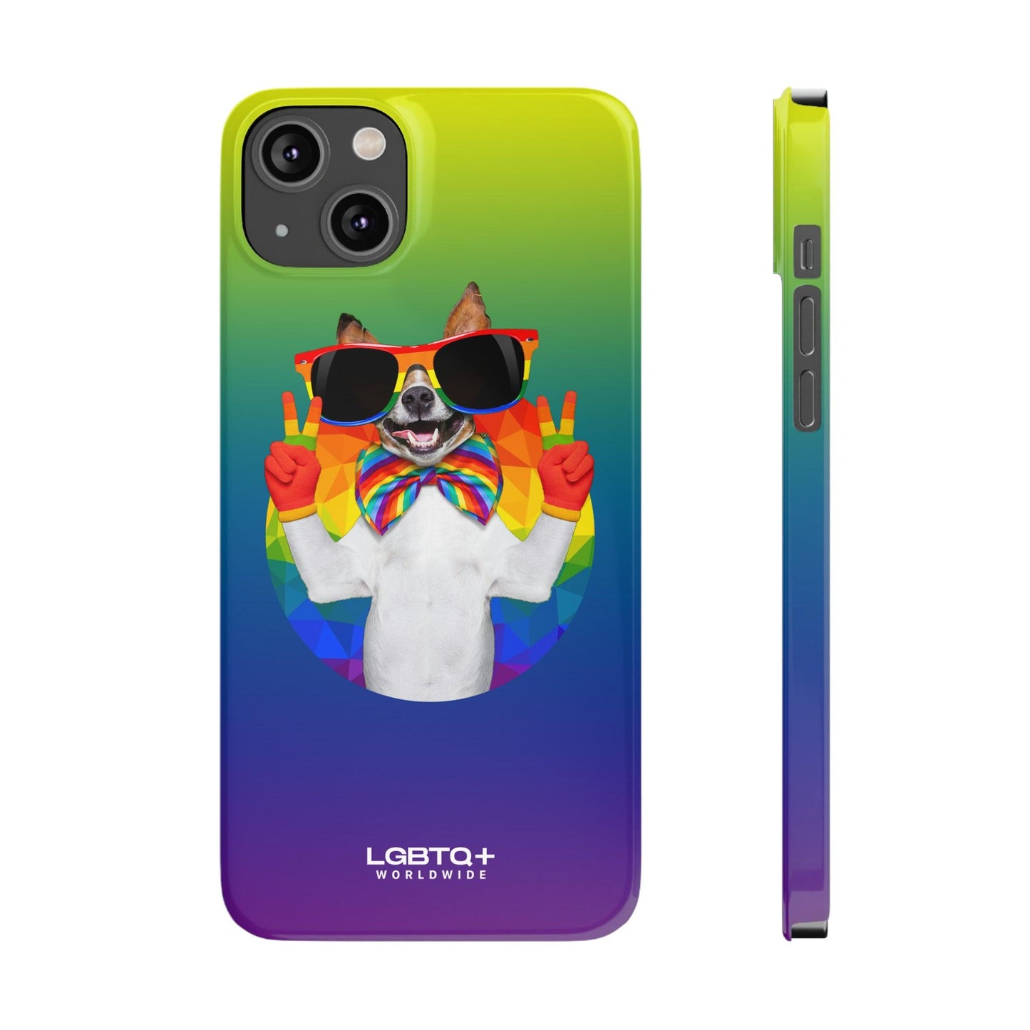 LGBTQWorldwide - ,,GLÜCKLICHER HUND" Handyhülle Accessories, Back-to-School, card, Glossy, iPhone, iPhone Cases, Phone accessory, Phone Cases, Samsung Cases, Slim lgbtq Bekleidung Accessoires unisex Zubehör