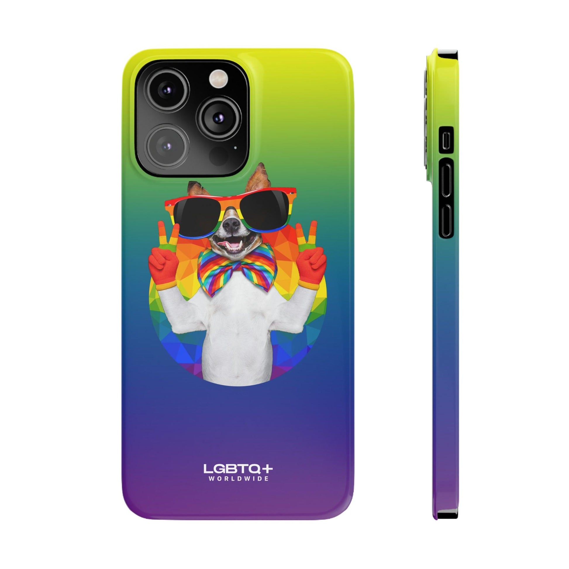 LGBTQWorldwide - ,,GLÜCKLICHER HUND" Handyhülle Accessories, Back-to-School, card, Glossy, iPhone, iPhone Cases, Phone accessory, Phone Cases, Samsung Cases, Slim lgbtq Bekleidung Accessoires unisex Zubehör