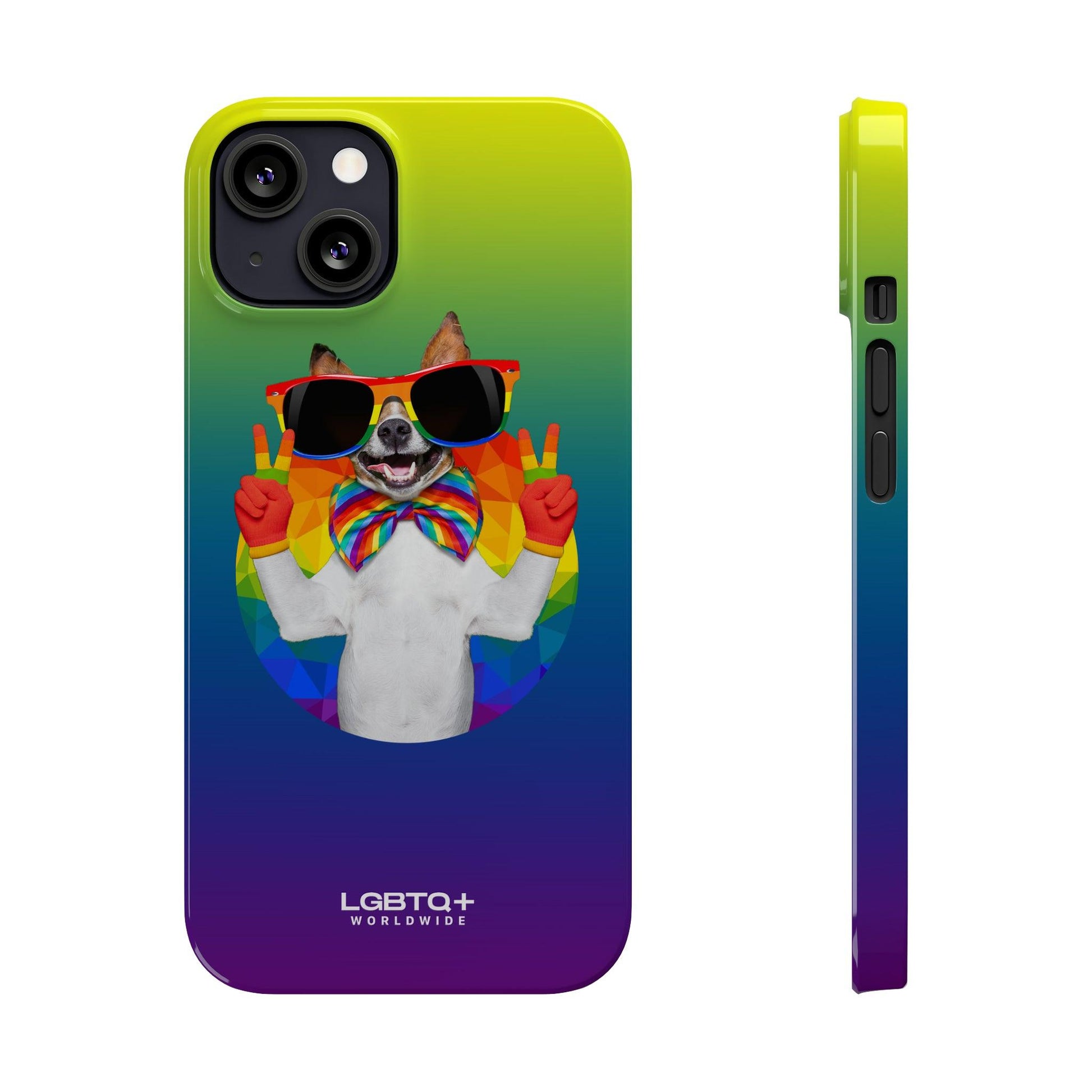 LGBTQWorldwide - ,,GLÜCKLICHER HUND" Handyhülle Accessories, Back-to-School, card, Glossy, iPhone, iPhone Cases, Phone accessory, Phone Cases, Samsung Cases, Slim lgbtq Bekleidung Accessoires unisex Zubehör