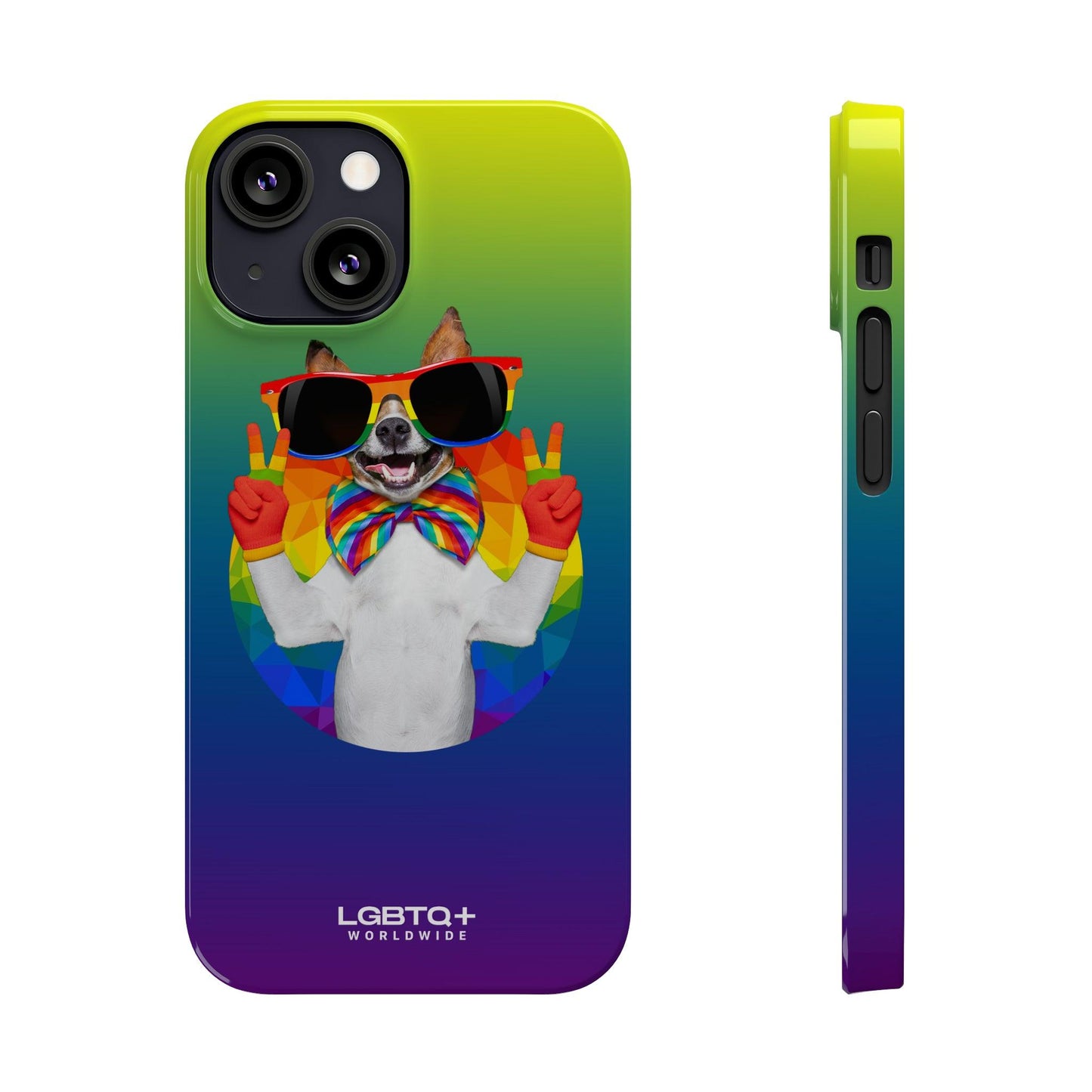 LGBTQWorldwide - ,,GLÜCKLICHER HUND" Handyhülle Accessories, Back-to-School, card, Glossy, iPhone, iPhone Cases, Phone accessory, Phone Cases, Samsung Cases, Slim lgbtq Bekleidung Accessoires unisex Zubehör