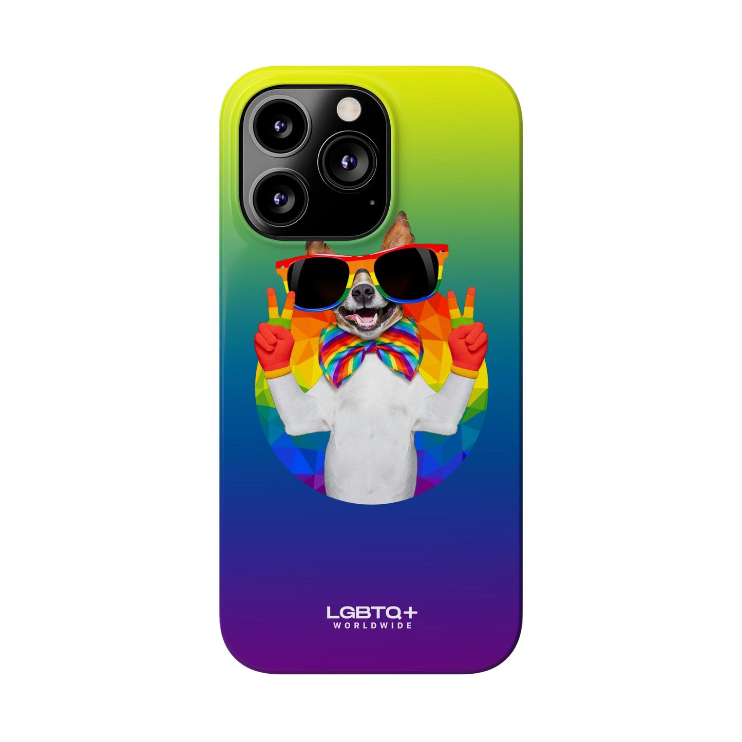 LGBTQWorldwide - ,,GLÜCKLICHER HUND" Handyhülle Accessories, Back-to-School, card, Glossy, iPhone, iPhone Cases, Phone accessory, Phone Cases, Samsung Cases, Slim lgbtq Bekleidung Accessoires unisex Zubehör