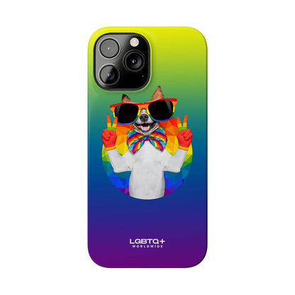 LGBTQWorldwide - ,,GLÜCKLICHER HUND" Handyhülle Accessories, Back-to-School, card, Glossy, iPhone, iPhone Cases, Phone accessory, Phone Cases, Samsung Cases, Slim lgbtq Bekleidung Accessoires unisex Zubehör