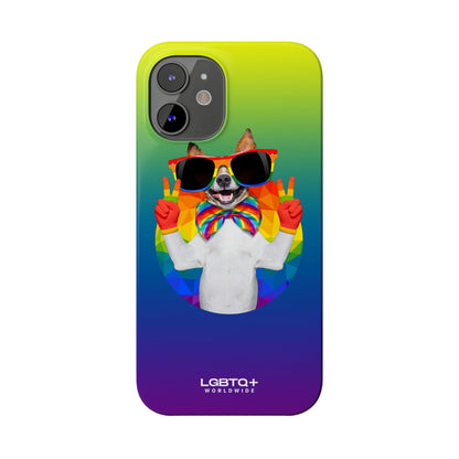 LGBTQWorldwide - ,,GLÜCKLICHER HUND" Handyhülle Accessories, Back-to-School, card, Glossy, iPhone, iPhone Cases, Phone accessory, Phone Cases, Samsung Cases, Slim lgbtq Bekleidung Accessoires unisex Zubehör