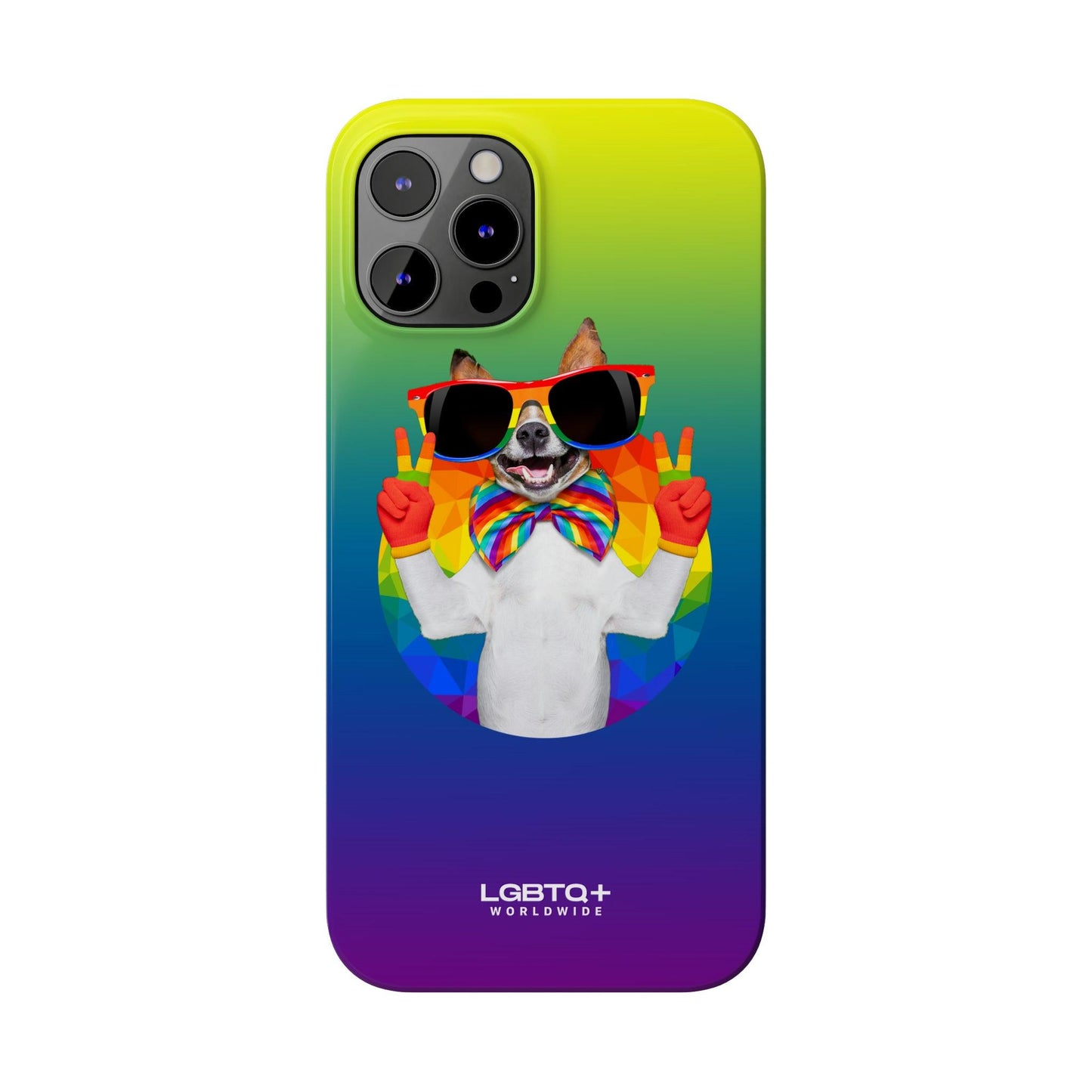 LGBTQWorldwide - ,,GLÜCKLICHER HUND" Handyhülle Accessories, Back-to-School, card, Glossy, iPhone, iPhone Cases, Phone accessory, Phone Cases, Samsung Cases, Slim lgbtq Bekleidung Accessoires unisex Zubehör