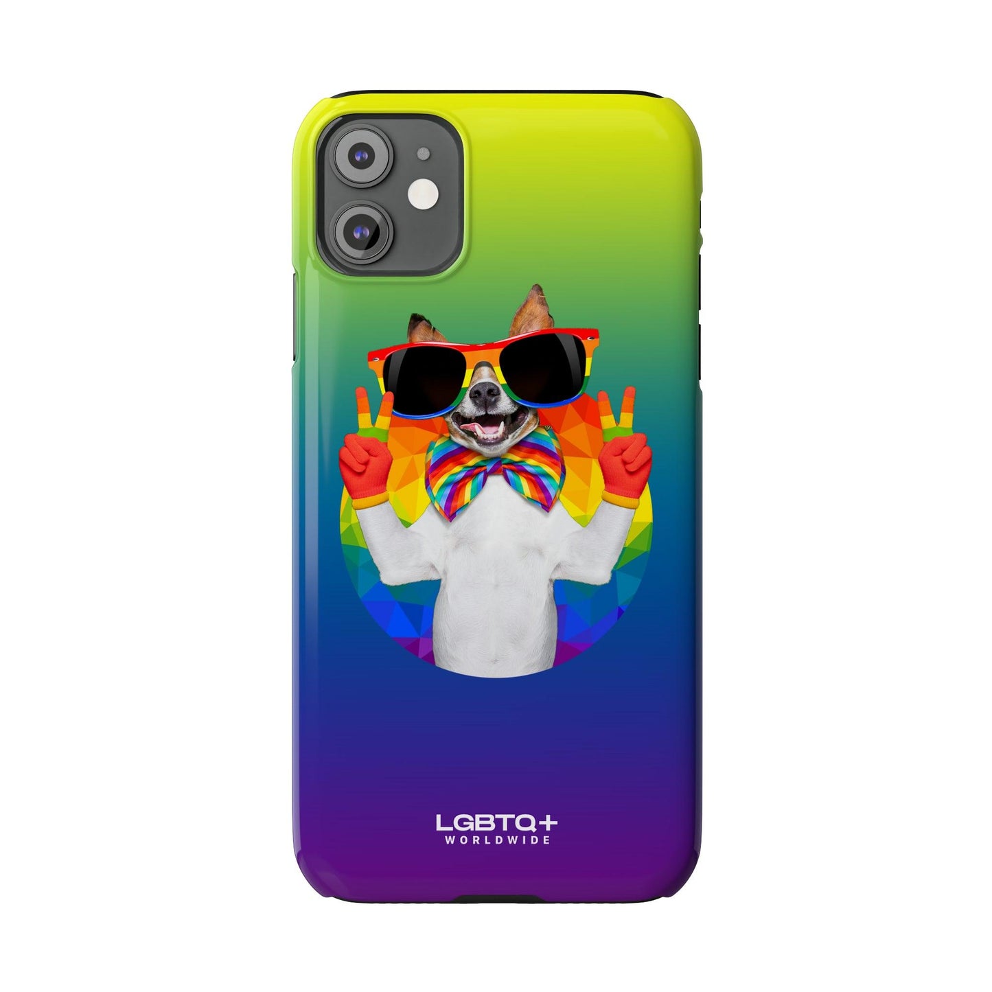 LGBTQWorldwide - ,,GLÜCKLICHER HUND" Handyhülle Accessories, Back-to-School, card, Glossy, iPhone, iPhone Cases, Phone accessory, Phone Cases, Samsung Cases, Slim lgbtq Bekleidung Accessoires unisex Zubehör