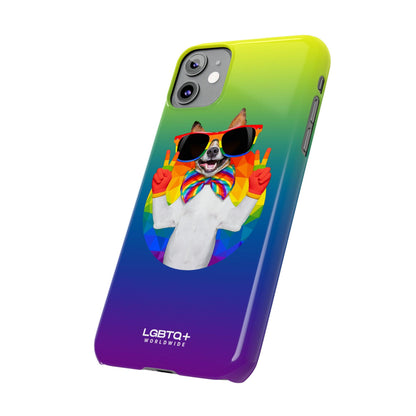 LGBTQWorldwide - ,,GLÜCKLICHER HUND" Handyhülle Accessories, Back-to-School, card, Glossy, iPhone, iPhone Cases, Phone accessory, Phone Cases, Samsung Cases, Slim lgbtq Bekleidung Accessoires unisex Zubehör