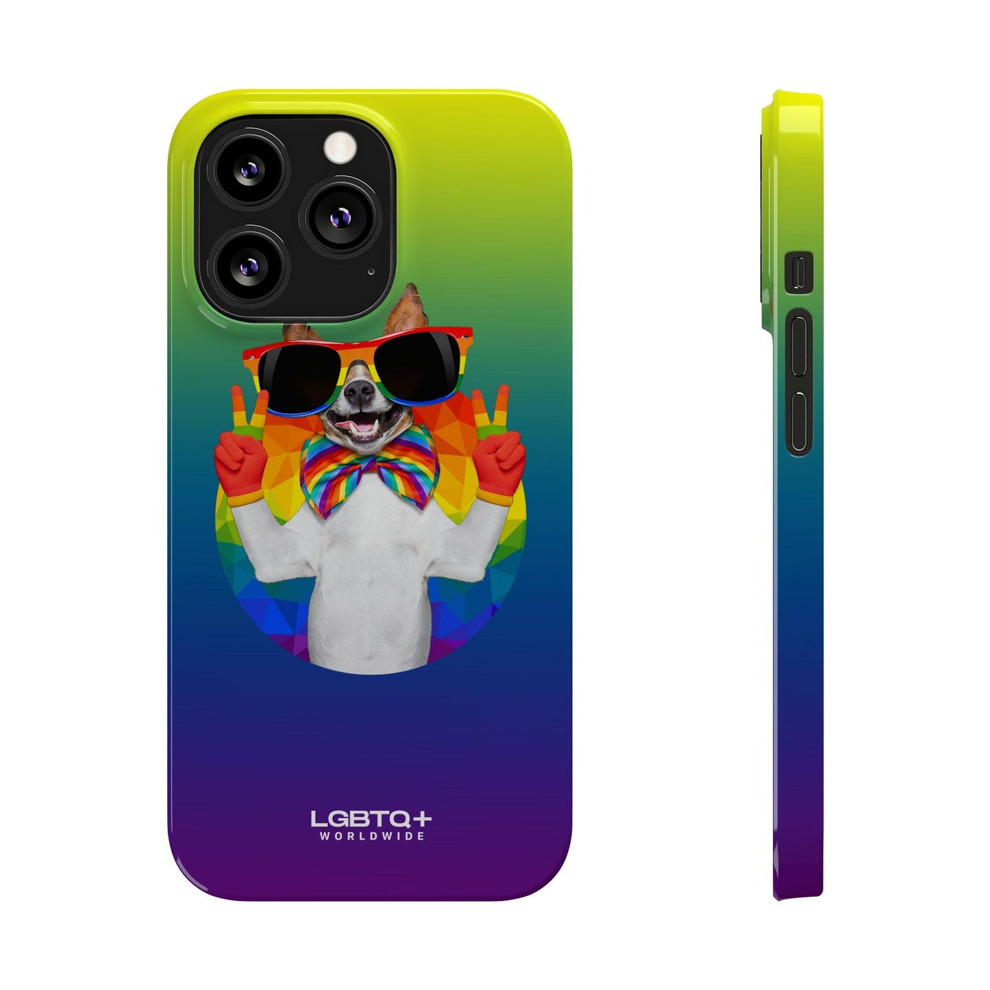 LGBTQWorldwide - ,,GLÜCKLICHER HUND" Handyhülle Accessories, Back-to-School, card, Glossy, iPhone, iPhone Cases, Phone accessory, Phone Cases, Samsung Cases, Slim lgbtq Bekleidung Accessoires unisex Zubehör