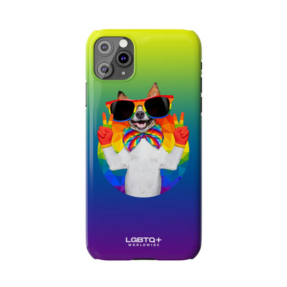 LGBTQWorldwide - ,,GLÜCKLICHER HUND" Handyhülle Accessories, Back-to-School, card, Glossy, iPhone, iPhone Cases, Phone accessory, Phone Cases, Samsung Cases, Slim lgbtq Bekleidung Accessoires unisex Zubehör