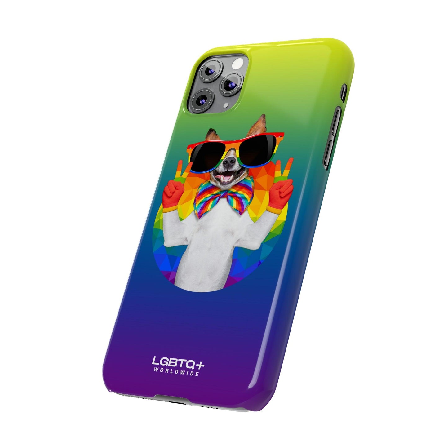 LGBTQWorldwide - ,,GLÜCKLICHER HUND" Handyhülle Accessories, Back-to-School, card, Glossy, iPhone, iPhone Cases, Phone accessory, Phone Cases, Samsung Cases, Slim lgbtq Bekleidung Accessoires unisex Zubehör