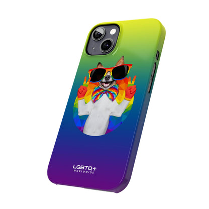 LGBTQWorldwide - ,,GLÜCKLICHER HUND" Handyhülle Accessories, Back-to-School, card, Glossy, iPhone, iPhone Cases, Phone accessory, Phone Cases, Samsung Cases, Slim lgbtq Bekleidung Accessoires unisex Zubehör