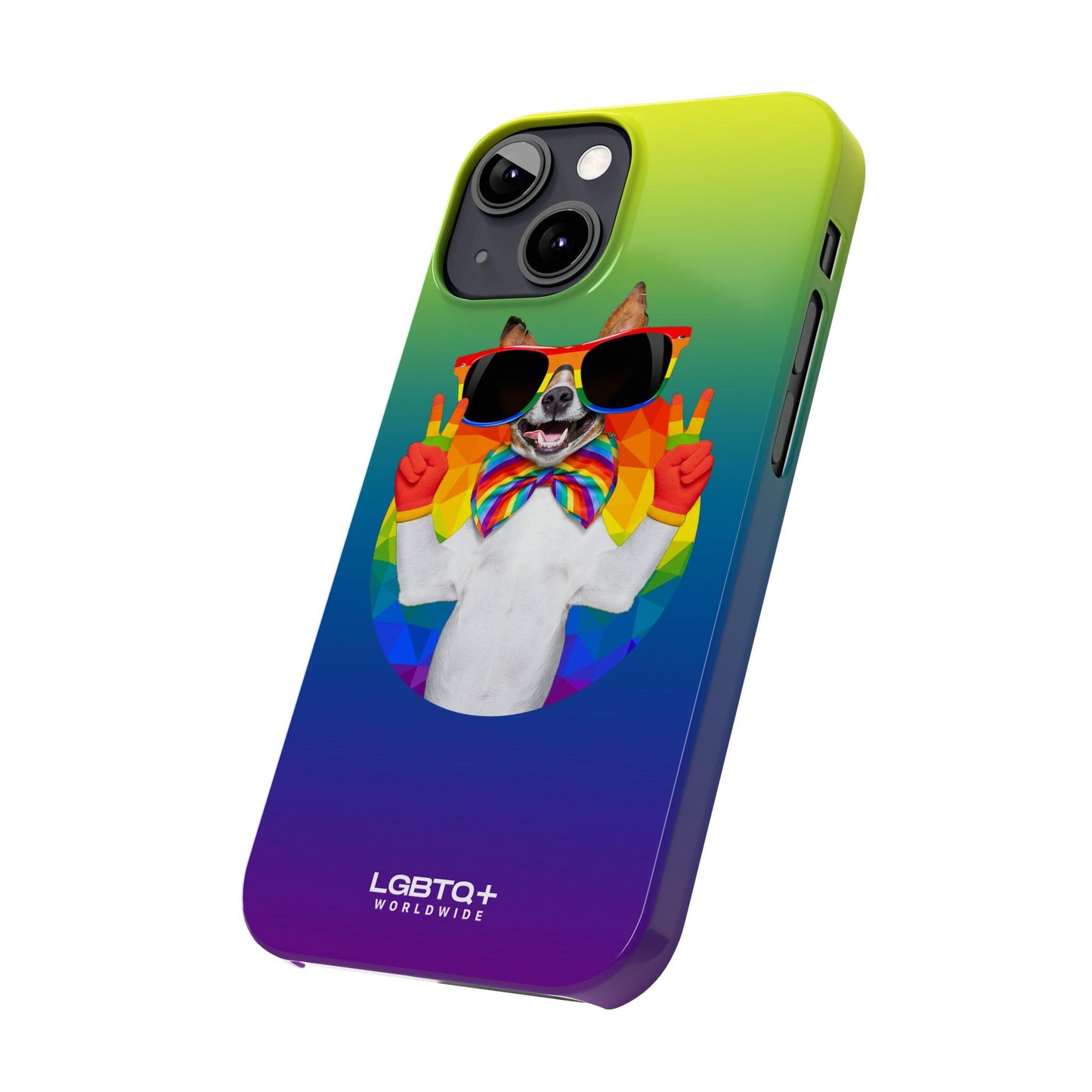 LGBTQWorldwide - ,,GLÜCKLICHER HUND" Handyhülle Accessories, Back-to-School, card, Glossy, iPhone, iPhone Cases, Phone accessory, Phone Cases, Samsung Cases, Slim lgbtq Bekleidung Accessoires unisex Zubehör