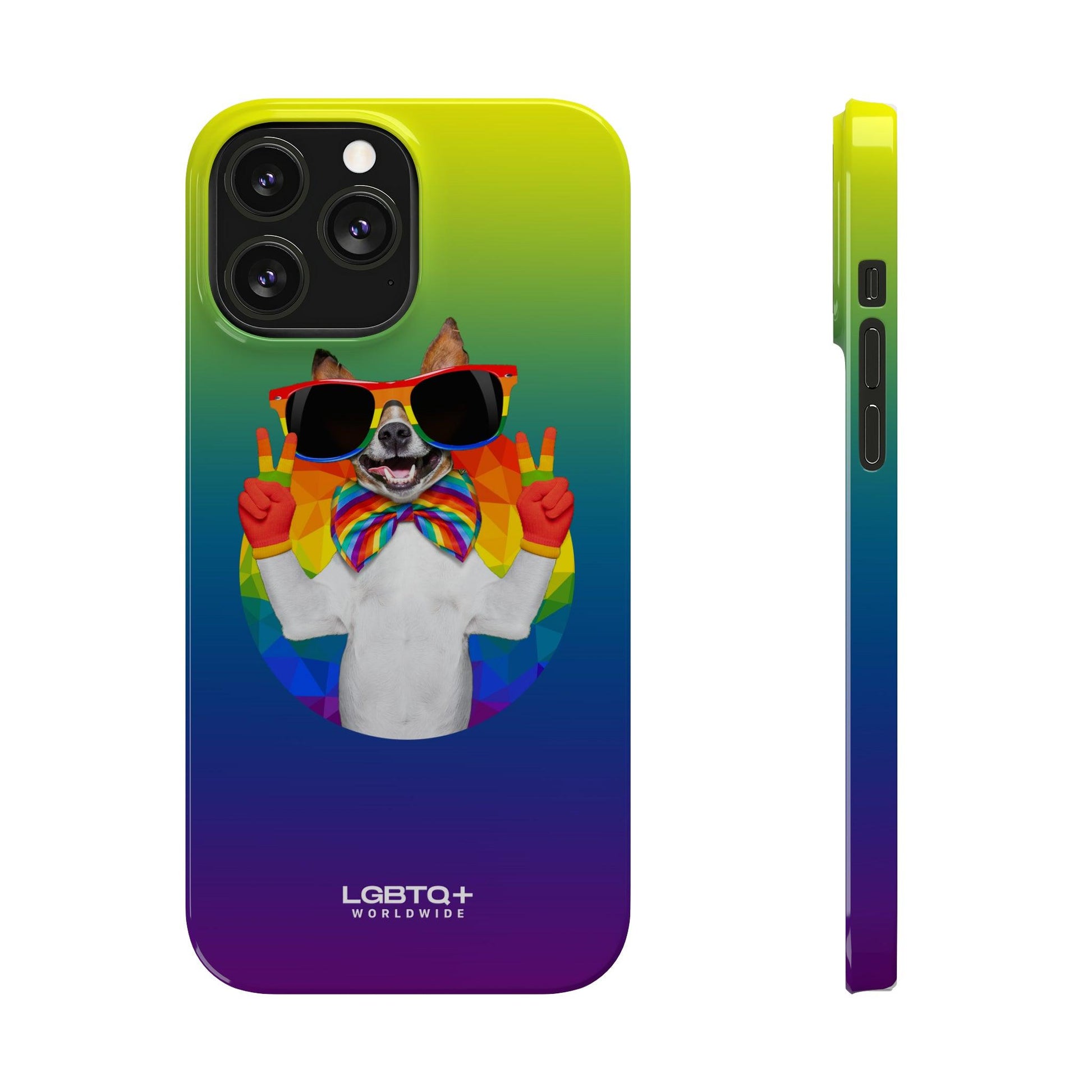 LGBTQWorldwide - ,,GLÜCKLICHER HUND" Handyhülle Accessories, Back-to-School, card, Glossy, iPhone, iPhone Cases, Phone accessory, Phone Cases, Samsung Cases, Slim lgbtq Bekleidung Accessoires unisex Zubehör